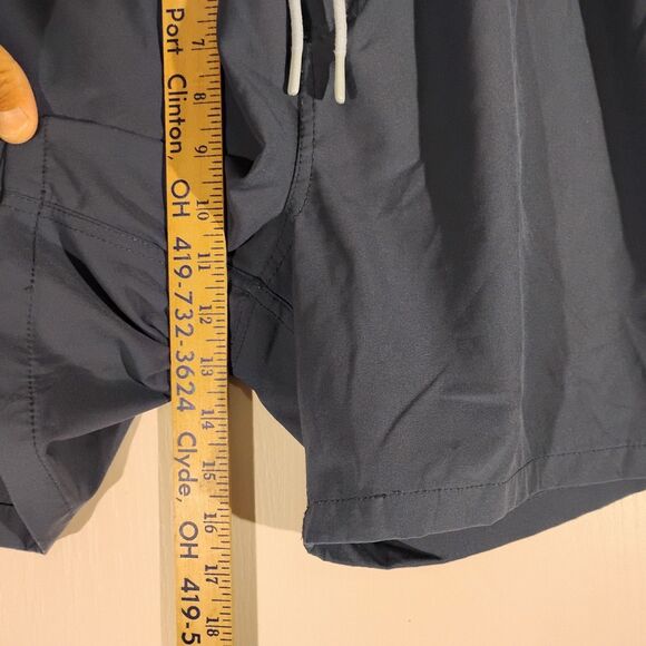 Huk Pursuit Volley shorts mens L Large navy blue swim fishing lined stretch - Picture 6 of 10